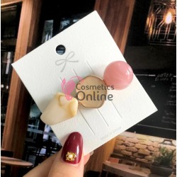 Clema pentru par metalica AGF044AA - Auriu cu pietricele